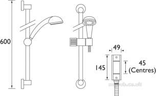 Bristan Showering -  Artisan Arvshxarc Therm Vert Val Risr Cp