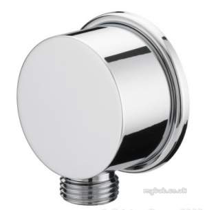 Bristan Showering -  Wo4c Cylindrical Brass Wall Outlet Cp
