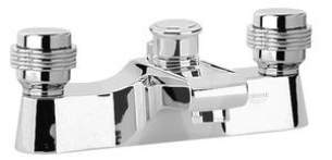 Grohe Tec Brassware -  Clova 25027 3/4 Inch Basin Mixer Two Tap Holes Ex Kit Cp