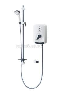 Triton Electric Showers -  Triton Safeguard T100 Care Shower 8.5 Kw White Chrome Plated