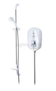 Triton Electric Showers -  Triton T100e Care Thermo 8.5 Kw White Chrome Plated