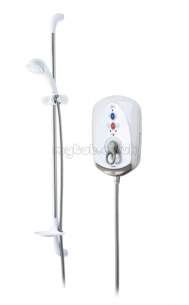 Triton Electric Showers -  Triton T100e Care Plus Thermostatic 8.5 Kw White Chrome Plated