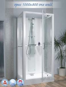 Saniflo Kinedo Shower Cubicles -  Kinedo 1000 X 800 Thermo Shower Cubcile Ca105