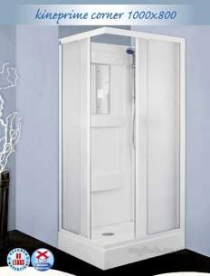 Saniflo Shower Cubicles -  Kineprime 1000 X 800mm Corner Cubicle