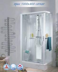 Saniflo Kinedo Shower Cubicles -  Kinedo Opus 1000 X 800 Thermo S/cubilce