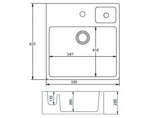 Astracast Sinks And Accessories -  Canterbury 1.5b Sink Sit-in Butler Wh