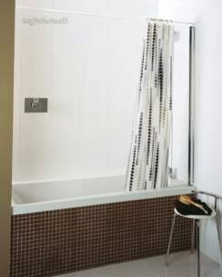 Roman Shower Enclosures -  Roman 240-252 Mini Fixed Bath Screen Slv