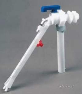 Macdee Plastc Floats and Ballvalves -  1/2 Inch Hushflow Ballvalve Side Entry