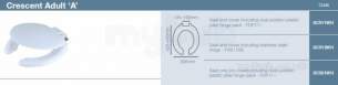 Celmac Wc Seats -  Crescent A Scr51 Anti Vandal Seat White