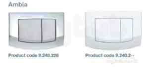 Macdee Cisterns -  Macdee Dual Flush Flushplate-white