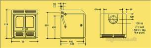 Charnwood Multi Fuel Room Heaters -  Charnwood La50b Fs Multi-fuel Room Heater
