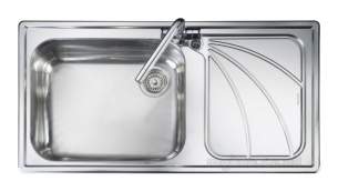 Rangemaster Sinks -  Chicago Cg9851 1 0b Right Hand Drainer Sink Ss