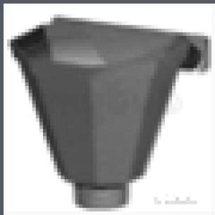 Classical Cast Iron Rainwater -  65mm Flat Hopper Head A750 Cast Iron