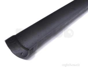 Classical Cast Iron Rainwater -  100mm X 1829mm Gutter Beaded G820 Cast Iron
