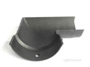 Classical Cast Iron Rainwater -  125mm 45d Angle Plain Right Hand Hr G801 Cast Iron