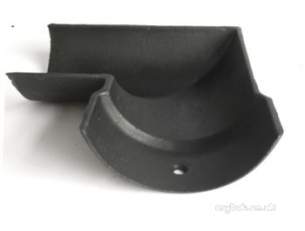 Classical Cast Iron Rainwater -  150mm 45d Angle Plain Left Hand G802 Cast Iron