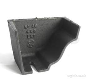 Classical Cast Iron Rainwater -  150x100mm No46 Stopend Left Hand G834 Cast Iron