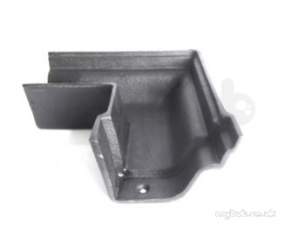 Classical Cast Iron Rainwater -  115mm X 45 Ext Angle Single Socket G852 Cast Iron