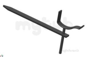 Classical Cast Iron Rainwater -  100mm Og Rise And Fall Brackets Black G874 Cast Iron