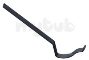 Classical Cast Iron Rainwater -  100mm Og Top Fix Brackets Galv G875 Cast Iron