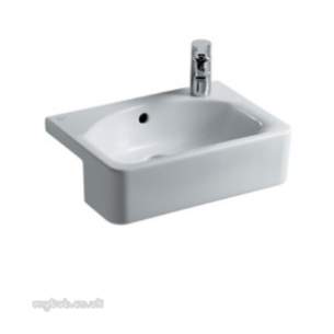 Ideal Standard Concept -  Ideal Standard Cube E793701 500mm Two Tap Holes S/c Sht Basin Wh