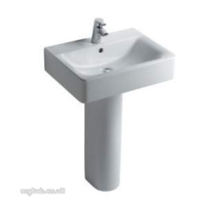 Ideal Standard Concept -  Ideal Standard Cube E794301 600mm One Tap Hole Basin White