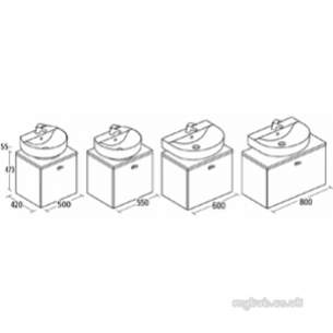 Ideal Standard Concept Furniture -  Ideal Standard Concept E6449uh W/h 600 S/a Unit Oak/wh