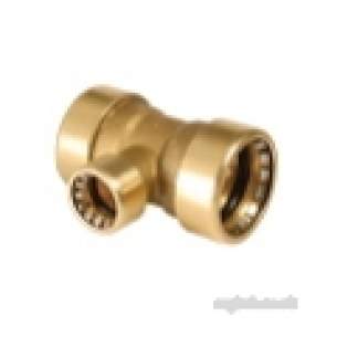 Ibp Conex Cuprofit Push Fit Fittings -  Ibp Pushfit Red Branch Tee 22x22x15mm