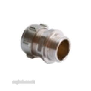 Ibp Conex Compression Fittings -  Conex 302cp Chrome Plated 15mm X 1/2 Inch Mi Str Coupling