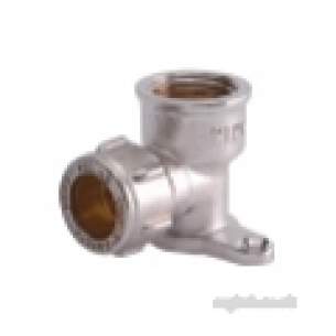 Ibp Conex Compression Fittings -  Conex 403wcp Chrome Plated 15mm X 1/2 Inch Wallplte Elb