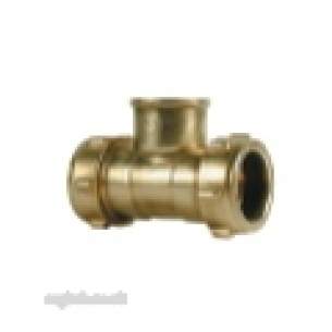 Ibp Conex Compression Fittings -  Conex Dzr S617 22mm X 22mm X 1/2 Inch Fi Tee