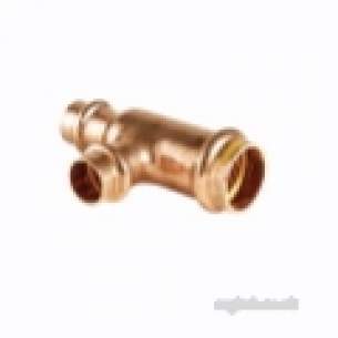 Ibp B Press Crimp Fittings -  B Press 22x15x15 Mm Reduced Tee-gas