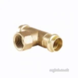 B Press 22x1/2x22 Tee W/fem Branch-gas