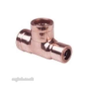 Ibp Conex Cuprofit Push Fit Fittings -  Ibp Cuprofit 22x15x15mm Red Tee R130r