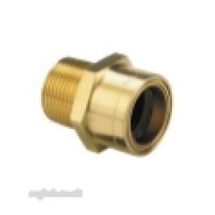 Ibp Conex Cuprofit Push Fit Fittings -  Ibp Cuprofit 15x1/2 Inch Mi Str Conn R243g