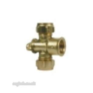 Ibp Conex Compression Fittings -  Conex Dzr S617w 15mm X 15mm X 1/2 Inch Fi Tee