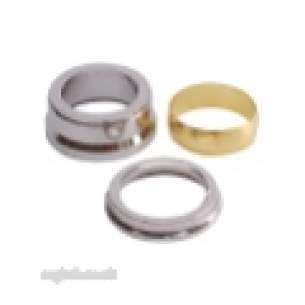 Ibp Conex Compression Fittings -  Conex S68cp Chrome Plated 22mm X 15mm Int Reducer