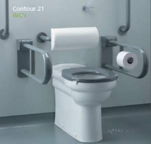 Armitage Shanks Commercial Sanitaryware -  Armitage Shanks Contour 21 Btw Pan 46 Hi White Sp Nologo