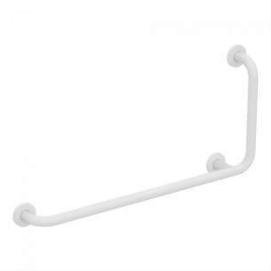Armitage Shanks Commercial Sanitaryware -  Armitage Shanks Contour 21 90 X 40cm Ang Shower Grab Rail Left Hand S6474ac