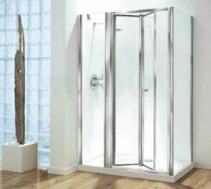 Coram Optima Shower Enclosures -  Coram Optima 1000mm Inline Panel Ch/cl