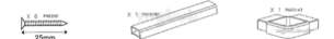Coram Premier Shower Enclosures -  Premier 1800 Strengthening Pack Polished Silver