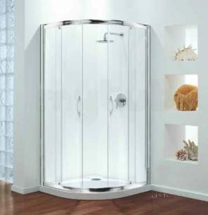 Coram Premier Shower Enclosures -  Coram Premier 900mm Quadrant Pack Wh/cl