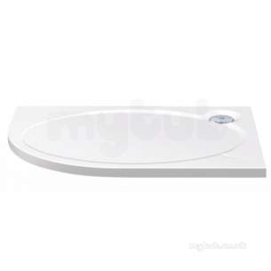 Coram Waterguard Shower Trays -  Coratech 1200 Offset Quadrant Right Hand Wh