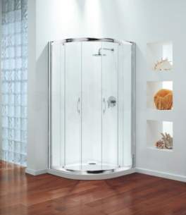 Coram Premier Shower Enclosures -  Coram Premier 800mm Quadrant Pack Wh/cl