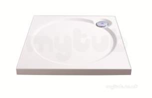 Coram Waterguard Shower Trays -  Coratech 800x800 White Slimline St80whi