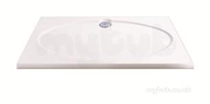 Coram Waterguard Shower Trays -  Coratech 1200x800 White Slimline