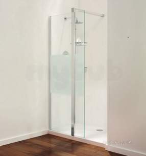 Coram Walk In and Accessories -  Coram Gl Tube Shower Panel Straight Brace 1200mm Chrome/modesty Panel 1