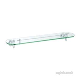 Croydex Bathroom Accessories -  Croydex Camden Glass Shelf Chrome Plated Qm681441