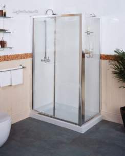 Roman Shower Enclosures -  Roman 800 X 800mm Collage Corner Entry Slv