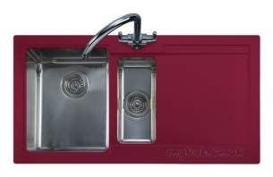 Rangemaster Sinks -  Cubix Gemini N/stn 15b Rhd C/brry And Ap